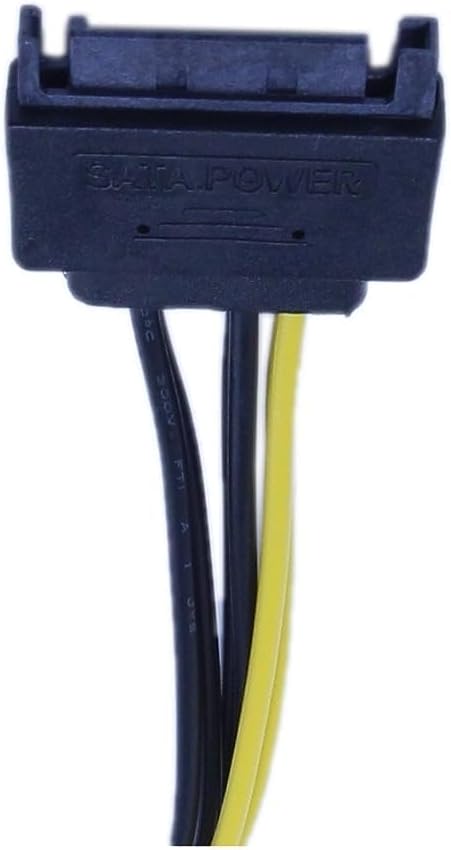 zdyCGTime 15-Pin SATA Male to 8 Pin (6+2 Pin) PCI-Express Female Video Card Power Adapter Cable(20CM/8inch)...