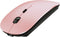 Rechargeable Bluetooth Mouse for MacBook/MacBook air/Pro/iPad, Wireless Mouse for Laptop/Notebook/pc/iPad/Chromebook (Rose Gold-b)...