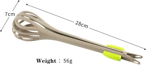Multi-purpose Egg Whisks, Multi-function Nylon Egg Beaters, Kitchen Tongs, Food Tongs, Handheld Whisk for Blending, Whisking, Beating, Stirring an...