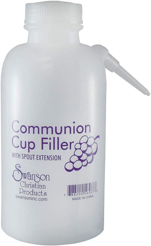 Communion Cup Filler Bottle for Church Traditional Cup Filler Bottle No Drip Communion Filler 16fl oz...