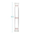 stonylab Glass Straight Connecting Adapter, Borosilicate Glass 90mm Between Two 19/22 Ground Outer Standard Taper Joints for Laboratory Lab Supply...