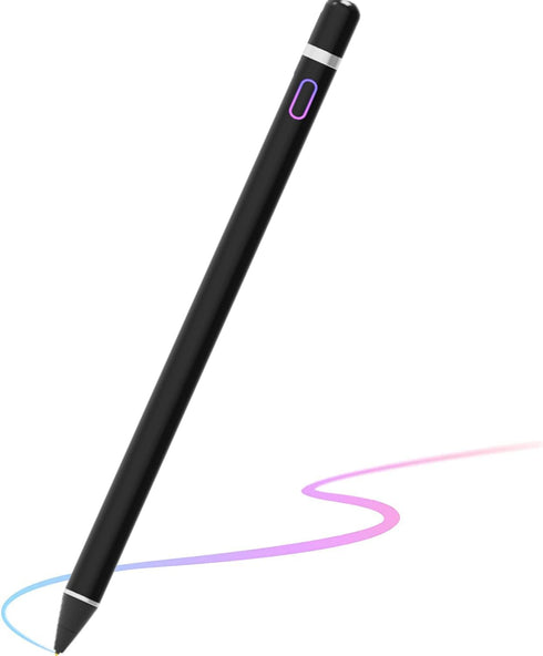 Stylus Pen for Touch Screens, Fine Point Stylist Active Pencil Compatible with iPhone iPad Pro Air Mini and Other Tablets (Black)...
