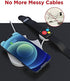 Gigastone 2 in 1 Qi Dual Wireless Charging Pad 10W Max Compatible with iPhone 15/14/13/12/11/XR/XS/X/8, Apple Watch 9/8/7/6/SE/5/4/3/2/1, Airpods ...