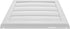 Vent Systems 4 inch (7.5 x 7.5) Exhaust Vent Cover - White - Dryer Vent Hood - Louvered Dryer Duct Vent Cover - Vent Hood Cap - One-Directional Plastic Air Supply Grille