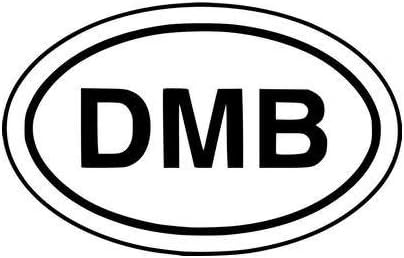DMB Oval Rock Band - Sticker Graphic - Auto, Wall, Laptop, Cell, Truck Sticker for Windows, Cars, Trucks...
