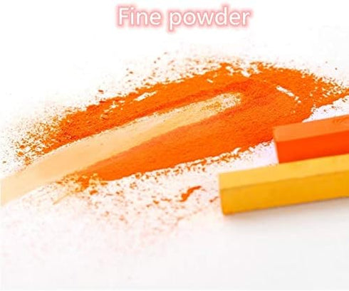 Non Toxic Artist Pastels,Square Soft Pastels Set,Chalks 12/24/36/48 Colors Soft Dry Pastel Artist Chalk Pastel Sticks for Office School Art Drawin...