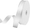1" x 100 Yards Satin Ribbon - White Silk Ribbon with Spool - Ideal for Gift Wrapping, Floral Bouquets, Crafts, Wedding Party Decorations, Christma...