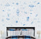 Outer Space Wall Stickers for Kids – Rockets, Stars, Planets and Galaxy Themed Decals – Educational and Decorative Vinyl for Boys Bedroom, Nursery...
