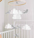 Baby Crib Mobile (Birds and Clouds) - Nursery Decor Ceiling Mobile for Boys & Girls - Crib Accessories - Grey & White...