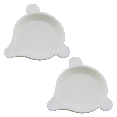 2PCS Jewellery Tool Diamond Electronic Balance Scales Weighing Powder Trays White Narrow Mouth Plastic Weighing Trays for Weighing Liquids and Pow...