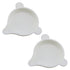 2PCS Jewellery Tool Diamond Electronic Balance Scales Weighing Powder Trays White Narrow Mouth Plastic Weighing Trays for Weighing Liquids and Pow...