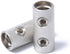 0 Guage Wire Splice Connectors 0 Ga Battery Cable Coupler Audio Wire Butt Connectors Nickel Plated Brass 4PCS with Heat Shrink Tubing...