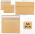 50Packs A4 Kraft Envelopes 4x 6 Inch Card Envelopes,Self Seal for Weddings, Greeting Cards?Mailing? Invitations, Photos, Postcards...