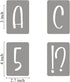 3 Inch Alphabet Letter Stencils for Painting - 42 Pack Letter and Number Stencil Templates with Signs for Painting on Wood, Reusable Letters and N...