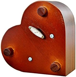 WESTONETEK Heart Shaped Vintage Wood Carved Mechanism Musical Box Wind Up Music Box Gift for Christmas/Birthday/Valentine's Day, Melody You are My...