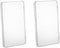 2pcs Clear Plastic Rectangle Storage Containers Box with Hinged Lid Best for Card,Accessories,Crafts,Coin,Learning Supplies,Screws,Drills,Battery...