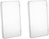 2pcs Clear Plastic Rectangle Storage Containers Box with Hinged Lid Best for Card,Accessories,Crafts,Coin,Learning Supplies,Screws,Drills,Battery...