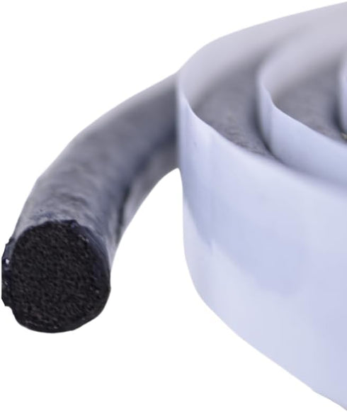 8mm x 10' Foam Core Round Butyl Tape Roll Auto Glass Adhesive Soft Seal...