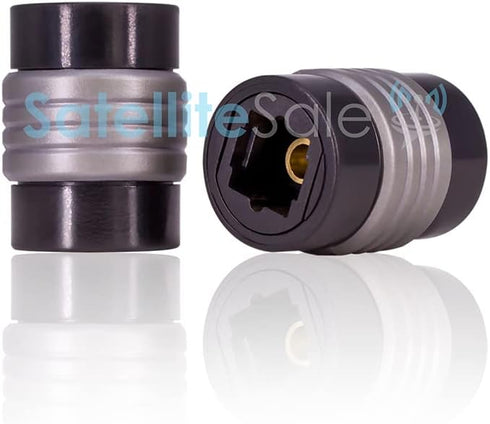 SatelliteSale Digital Toslink SPDIF Optical Female to Female Coupler PVC Black Adapter...