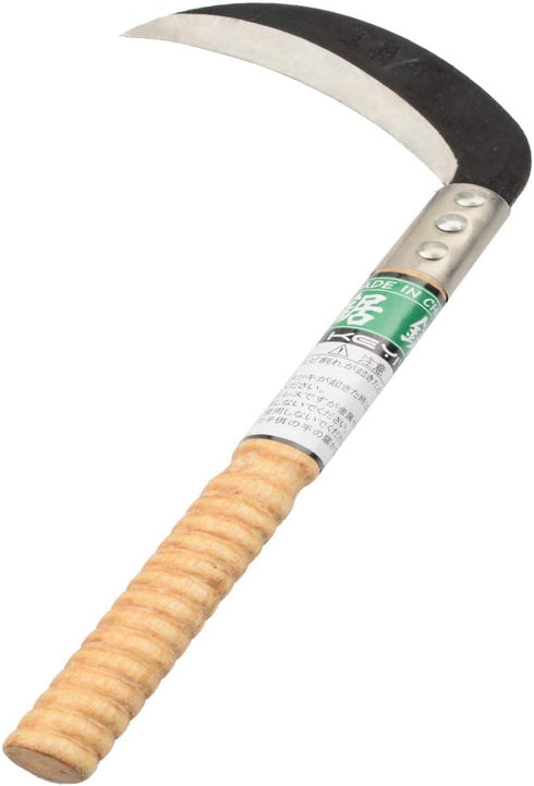 zelin Clearing Sickle,Steel Grass Sickle,Manganese Steel Blade/Hardwood Handle Hand held Sickle Tool -Professional Clearing Vines and Farming Port...