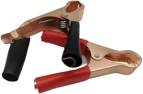 Insulated Alligator Clips Durable Heavy Duty Black & Red Boot Metal Spring Loaded Truck Car Battery Electric Test Clips Lead Probe Alligator Clamp...