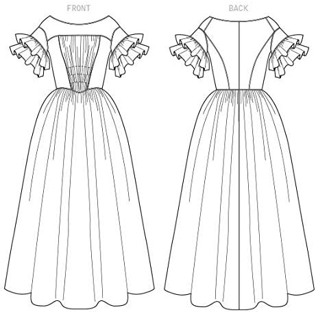 McCall's Patterns McCall's Women's Colonial Dress Costume Angela Clayton, Sizes 6-15 Sewing Pattern, various, White...