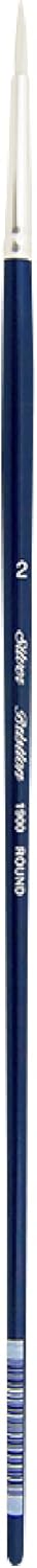 Silver Brush Limited 19002 Bristlon Round Acrylic and Oil Brush, Size 2, Long Handle...