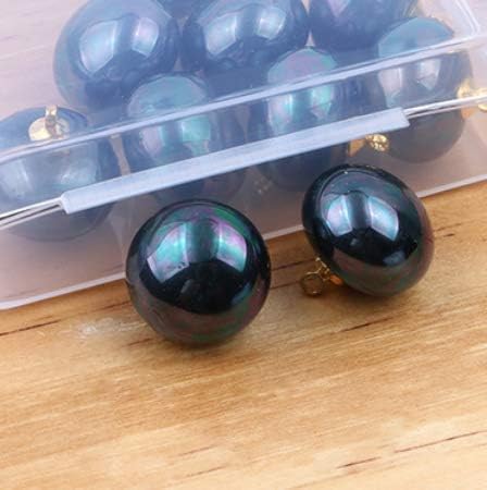 10Pcs Pearl Buttons Flate Resin Dome Cap Copper Shank Decorative Pearl Buttons Embellishments Beads for Clothes Shirts Suits Sweaters Bag Shoes Sc...