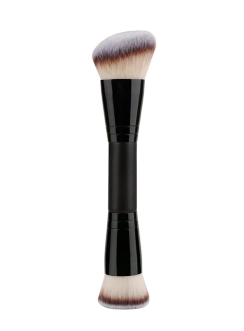 Dual Ended Makeup Brush Set, Eyeshadow, Lipstick, Blush, Highlighter, Bronzer & Concealer Brushes (Black)...