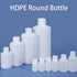 250ml/2 Pcs HDPE Narrow Mouth Round Container, Leak Proof Plastic Lab Chemical Reagent Bottles, Water Sample Bottles (Translucence, 8.45 oz)...
