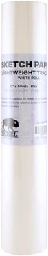 Nickel White Sketch Tracing Paper Roll, 12 inch X 50 yard I White Translucent Paper Vellum I Lightweight Paper for Drawing, Sketching, Drafting, O...
