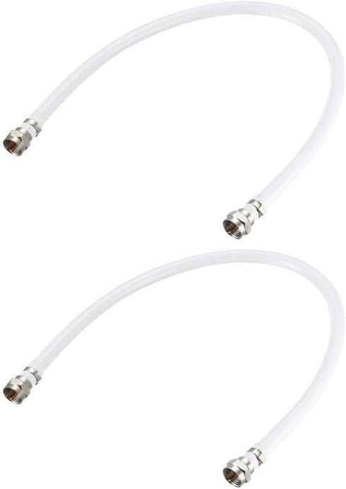 uxcell RG6 Coaxial Cable with F Type Male to F Type Male Connectors 1 ft 2pcs...