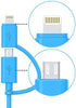 Apple MFi Certified 2 in 1 iPhone Charger Lightning Cable and Micro USB to USB Charger Cord, Compatible iPhone X, 8, 8 Plus,7 Plus, Android Data C...