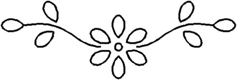 Quilting Creations Stencils for Machine and Hand Quilting - 2 Quilting Stencils for Border Patterns | Ginger Flower Border, Flower Plastic Quilt S...