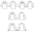 Butterick Patterns Butterick B6632 Loose Fit Women's Pullover Top Sewing Patterns, Sizes 14-22...