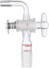 Glass Bent Inlet Adapter with 19/22 Male Glass Joint and 2 mm Hose Connection Lab Glassware...