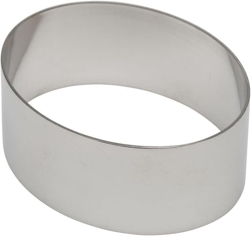 Ateco Oval Stainless Steel Form, 4 by 1.38-Inches High...