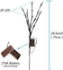 2 Pack Decorative LED Lighted Branch Lights Battery Operated Artificial LED Twig Branches Decoration for Home Room Decor Christmas Vase (Warm Whit...
