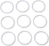 30pcs White Dreamcatcher Rings Hoops, 60mm Plastic Macrame Rings Dream Catcher Circle for DIY Art Crafts...