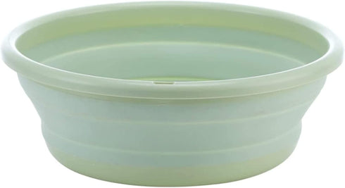 10" Multi-Purpose Collapsible Dish Tub Bowl BPA-Free Round Lightweight Collapsible Wash Basin (Green)...