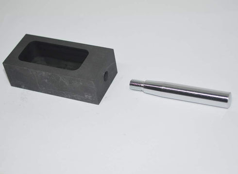 OTOOLWORLD Gold Silver Graphite Ingot Mold Mould Crucible for Melting Casting Refining with Metal Bar (500g)...