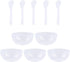 10Sets Slime Bowl Slime Mixing Tool Makeup Bowl Crystal Mud Mixing Bowls Plastic Glue Mixer for Makeup Crafts (Transparent)...