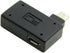 chenyang Micro USB OTG Power Adapter 2 in 1 Micro USB Male to USB 2.0 Female 90 Degree Right Angled Connector Adapter...