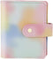 Pink PU Leather Budget Binder Cover, for A7 6-Ring Money Organizer Budgeting Refillable Loose Leaf Receipt Binder Notebook Bookmark Planner Book w...