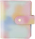 Pink PU Leather Budget Binder Cover, for A7 6-Ring Money Organizer Budgeting Refillable Loose Leaf Receipt Binder Notebook Bookmark Planner Book w...