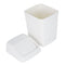 Small Trash can with lid 2 Liter/ 0.5 Gallon Mini wastebasket for Countertop, Coffee Area, Bathroom, Office & Home, Kitchen, Bedroom - White...
