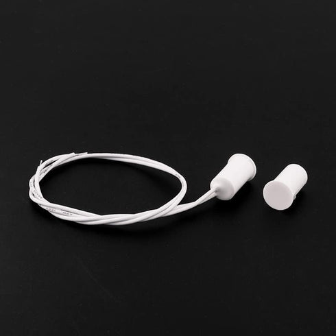 Magnetic Door Switch RC-33 NC Recessed Wired Security Window Door Contact Sensor Alarm White- (5 Sets)...