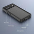 Google Pixel 6a Case Waterproof IP68 Certified Dustproof Shockproof Built-in Screen Protector Full Body Case for Pixel 6a 2022 Black......