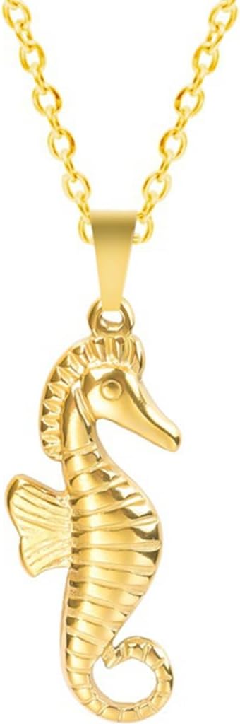 Jude Jewelers Stainless Steel Sea Horse Style Summer Holiday Beach Pendant Necklace...