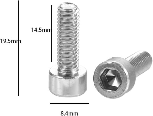 4 Pcs M5x15MM Water Bottle Cages Aluminum Alloy Bicycle Water Bottle Cage Hex Bolts Inner Rack Hexagon Screws Bike Accessories(Red)...
